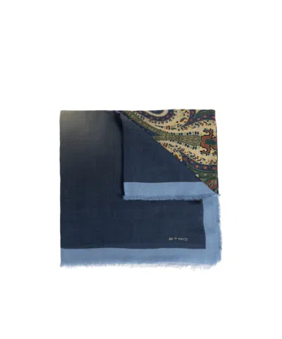 Etro Paisley-pattern Frayed Scarf In Multi