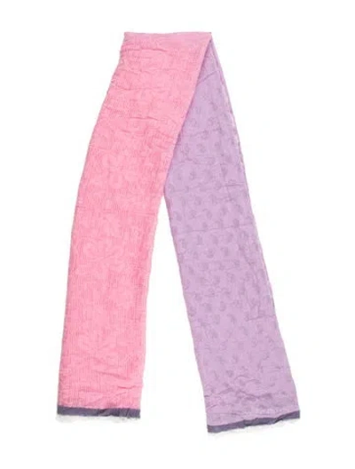 Pre-owned Etro Patterned Shawl In Pink