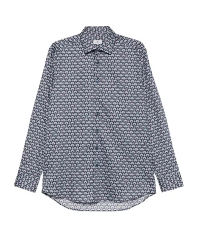 Etro Patterned Shirt In Gray
