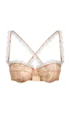 Etro Patterned Silk Bra In Multi