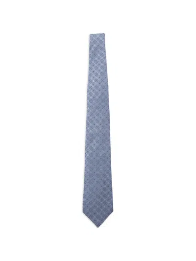 Etro Patterned Silk Tie In Blue