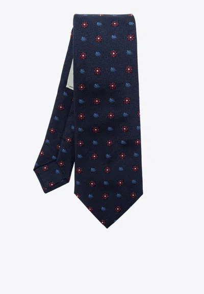ETRO PATTERNED SILK TIE