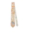 Etro Patterned Silk Tie In Yellow