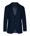 Etro Notched-lapel Single-breasted Blazer In Black