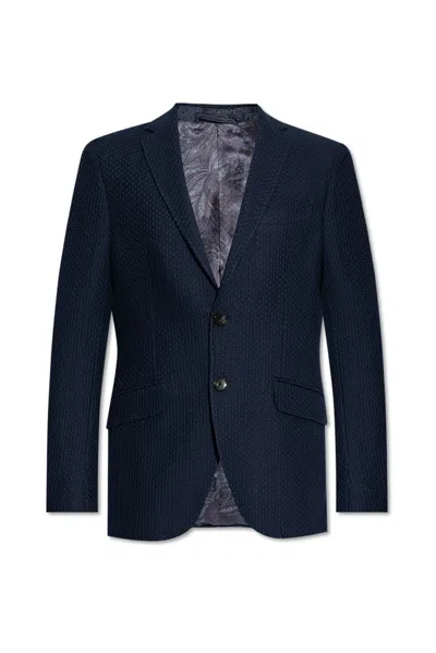 Etro Notched-lapel Single-breasted Blazer In Multi