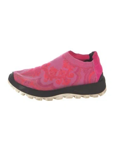 Pre-owned Etro Patterned Sneakers In Pink