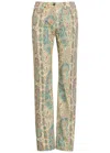Etro Paisley-pattern Straight-leg Jeans In Multi