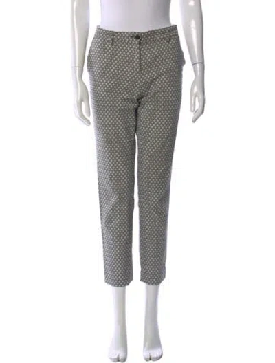 Pre-owned Etro Patterned Straight Leg Pants In Black
