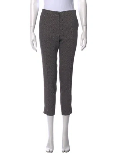 Pre-owned Etro Patterned Straight Leg Pants In Blue