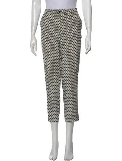 Pre-owned Etro Patterned Straight Leg Pants In Multi