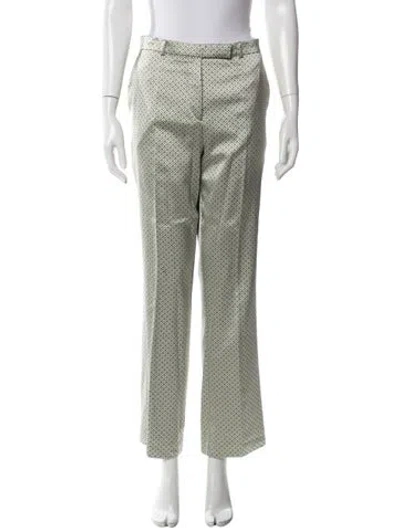 Pre-owned Etro Patterned Straight Leg Pants In Multi