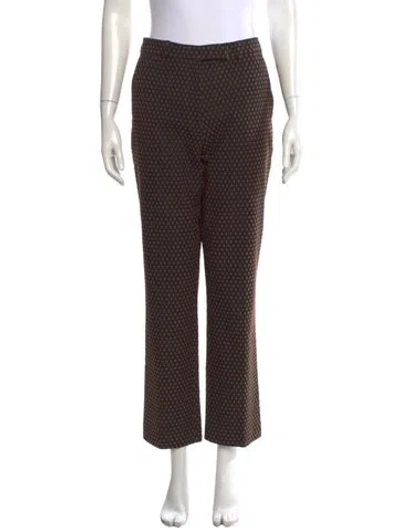 Pre-owned Etro Patterned Straight Leg Pants In Multi