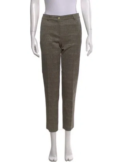 Pre-owned Etro Patterned Straight Leg Pants In Neutral