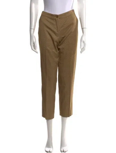 Pre-owned Etro Patterned Straight Leg Pants In Neutral