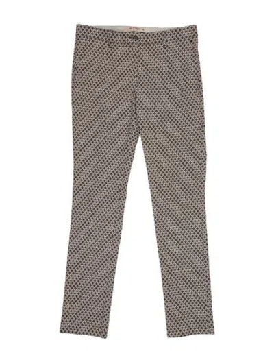 Pre-owned Etro Patterned Straight Leg Pants In Neutrals