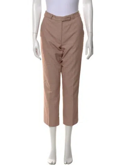 Pre-owned Etro Patterned Straight Leg Pants In Red