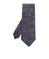 Etro Paisley-print Silk Tie In Purple