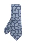 Etro Patterned Tie In Blue