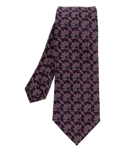 Etro Patterned Tie In Brown
