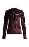 Etro Patterned Top In Burgundy