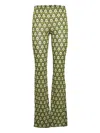 Etro Printed Viscose Flared Pants