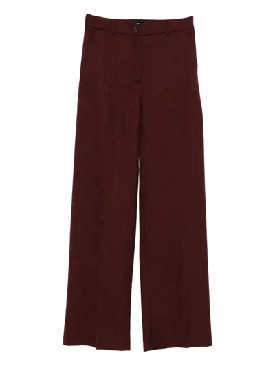 Etro Patterned Trousers In Brown