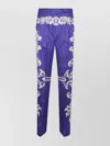 Etro Patterned Trousers With Elastic Waistband And Embellishments
