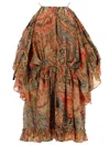 Etro Patterned Viscose Dress In Multi