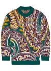 Etro Patterned Wool-blend Jumper In Multi