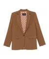 Etro Notched-lapel Jacket In Brown