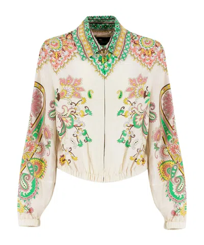 ETRO ETRO PATTERN-PRINTED ZIPPED JACKET