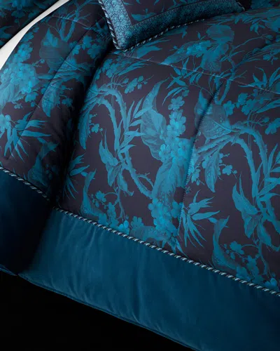 Etro Peach King Three-piece Comforter Set In Blue