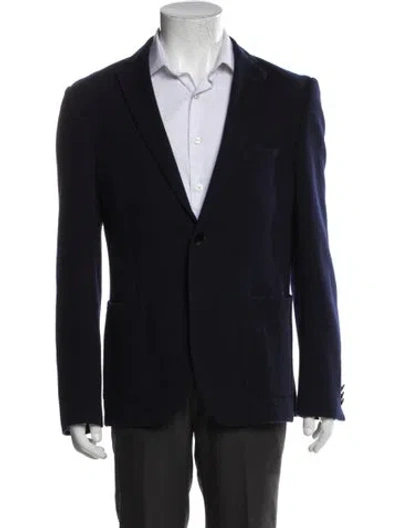 Pre-owned Etro Peacoat In Blue
