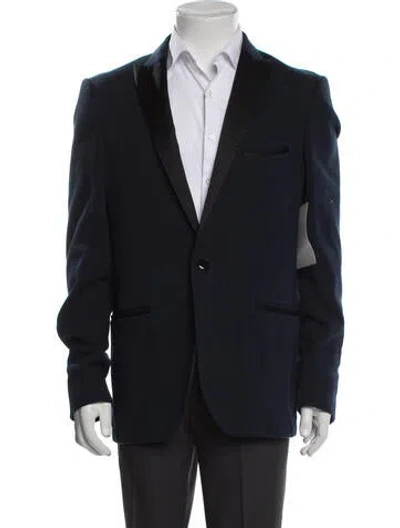 Pre-owned Etro Peacoat In Blue