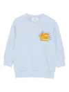Etro Pegaso-appliqué Sweatshirt In Blue