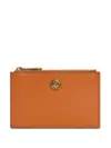Etro Pegaso-appliqué Wallet In Orange