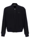 Etro Wool Bomber Jacket In Blue