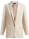 Etro Pegaso Button Blazer In Nude