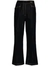 Etro Pegaso-buttons Cropped Jeans In Blue
