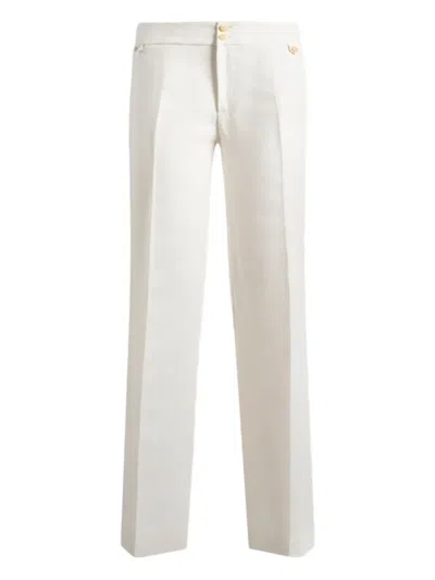 Etro Straight-leg Casual Pants In White