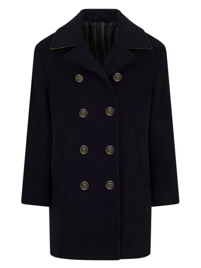 Etro Pegaso Coat In Black