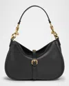 Etro Medium Pony Shoulder Bag In Black