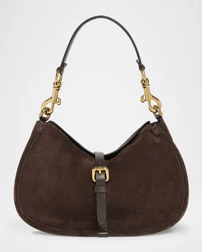 Etro Pegaso Coin Suede Crossbody Bag