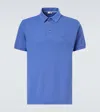 Etro Pegaso Cotton Piqué Polo Shirt In Blue