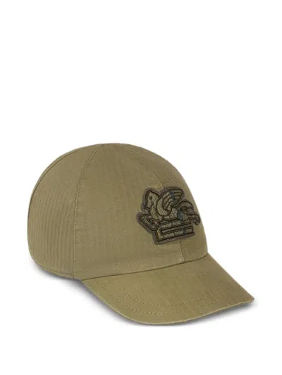 Etro Kids' Pegaso-detail Baseball Cap In Green
