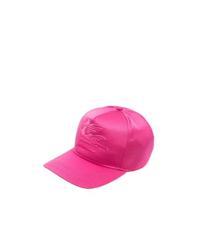 Etro Pegaso-embroidered Baseball Cap In Pink