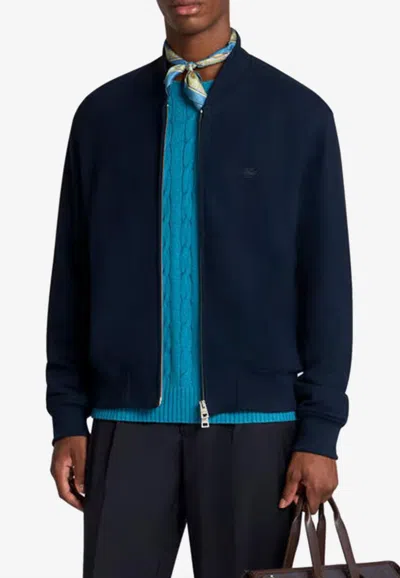 ETRO PEGASO EMBROIDERED BOMBER JACKET