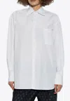 Etro Pegaso Embroidered Button-up Shirt In White