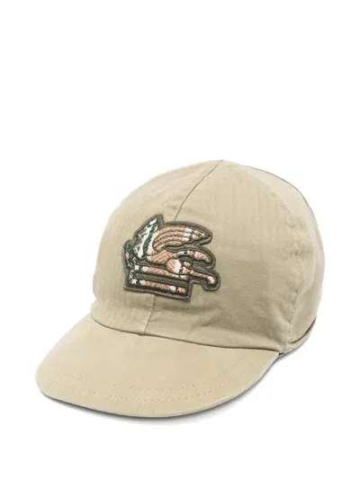 Etro Pegaso-embroidered Cap In Neutral