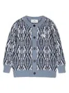 Etro Pegaso-embroidered Cardigan In Blue